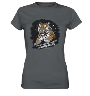 Unterschätz mich! Das wird lustig - Tiger Power - Ladies Premium Shirt Bright Lights Arts