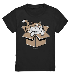 Verärgerter Kater in Kartonschachtel - Kids Premium Shirt Bright Lights Arts