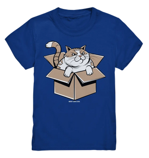Verärgerter Kater in Kartonschachtel - Kids Premium Shirt Bright Lights Arts