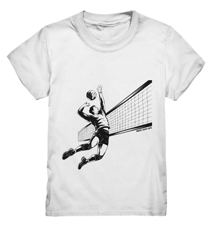 Volleyball-Silhouette Action-Mann - Kids Premium Shirt Bright Lights Arts