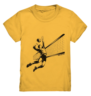 Volleyball-Silhouette Action-Mann - Kids Premium Shirt Bright Lights Arts