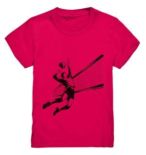 Volleyball-Silhouette Action-Mann - Kids Premium Shirt Bright Lights Arts