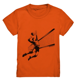Volleyball-Silhouette Action-Mann - Kids Premium Shirt Bright Lights Arts