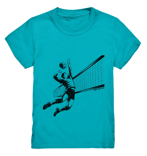Volleyball-Silhouette Action-Mann - Kids Premium Shirt Bright Lights Arts
