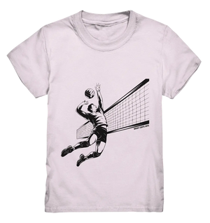 Volleyball-Silhouette Action-Mann - Kids Premium Shirt Bright Lights Arts
