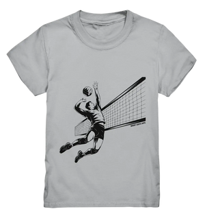 Volleyball-Silhouette Action-Mann - Kids Premium Shirt Bright Lights Arts