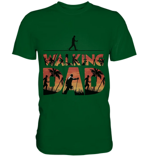 Walking Dad – Wanderlust bei Sonnenuntergang - Premium Shirt Bright Lights Arts