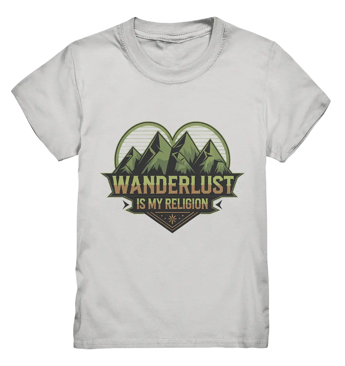 Wanderlust Is My Religion - Berg & Herz - Kids Premium Shirt Bright Lights Arts