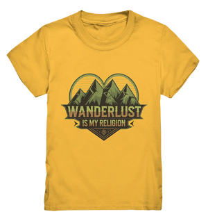 Wanderlust Is My Religion - Berg & Herz - Kids Premium Shirt Bright Lights Arts