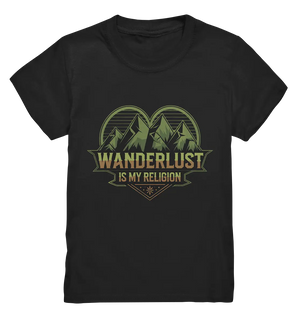 Wanderlust Is My Religion - Berg & Herz - Kids Premium Shirt Bright Lights Arts