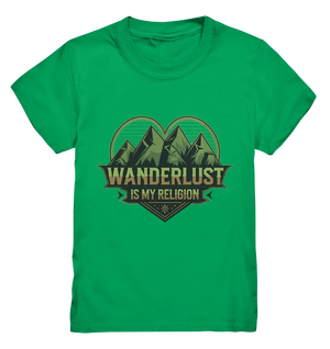 Wanderlust Is My Religion - Berg & Herz - Kids Premium Shirt Bright Lights Arts