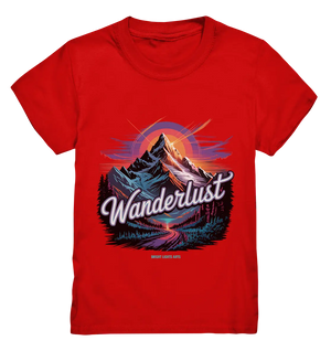 Wanderlust Mountain Adventure - Kids Premium Shirt Bright Lights Arts