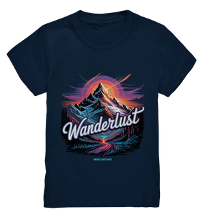 Wanderlust Mountain Adventure - Kids Premium Shirt Bright Lights Arts