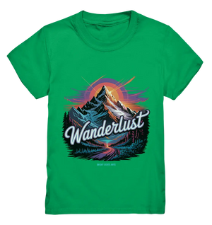 Wanderlust Mountain Adventure - Kids Premium Shirt Bright Lights Arts