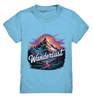 Wanderlust Mountain Adventure - Kids Premium Shirt Bright Lights Arts