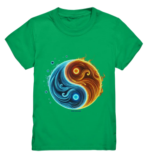 Wasser und Feuer – Yin-Yang-Design der Gegensätze - Kids Premium Shirt Bright Lights Arts