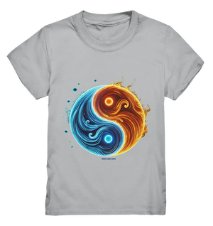 Wasser und Feuer – Yin-Yang-Design der Gegensätze - Kids Premium Shirt Bright Lights Arts