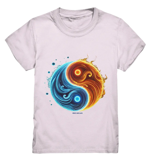 Wasser und Feuer – Yin-Yang-Design der Gegensätze - Kids Premium Shirt Bright Lights Arts
