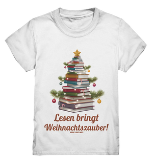 Weihnachtsbaum aus Büchern – Magischer Lesezauber - Kids Premium Shirt Bright Lights Arts