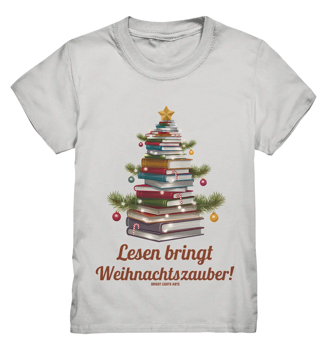 Weihnachtsbaum aus Büchern – Magischer Lesezauber - Kids Premium Shirt Bright Lights Arts