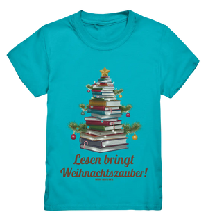 Weihnachtsbaum aus Büchern – Magischer Lesezauber - Kids Premium Shirt Bright Lights Arts