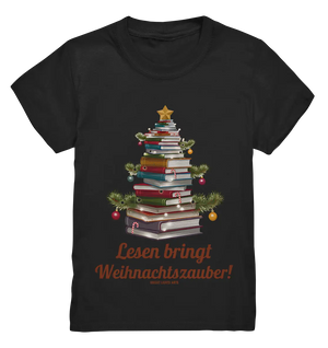Weihnachtsbaum aus Büchern – Magischer Lesezauber - Kids Premium Shirt Bright Lights Arts