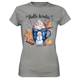 Winterliche Schokoladentasse mit Lebkuchenzauber - Ladies Premium Shirt Bright Lights Arts