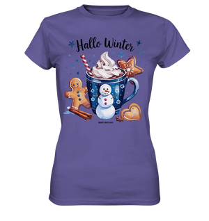 Winterliche Schokoladentasse mit Lebkuchenzauber - Ladies Premium Shirt Bright Lights Arts