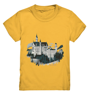 Winterliches Schloss – Majestät in Schnee und Stil - Kids Premium Shirt Bright Lights Arts