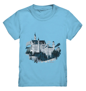 Winterliches Schloss – Majestät in Schnee und Stil - Kids Premium Shirt Bright Lights Arts