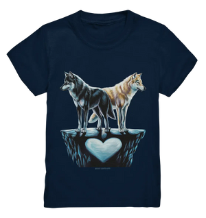 Wolfsfreunde – Yin & Yang - Kids Premium Shirt Bright Lights Arts