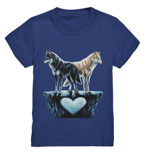 Wolfsfreunde – Yin & Yang - Kids Premium Shirt Bright Lights Arts