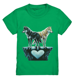 Wolfsfreunde – Yin & Yang - Kids Premium Shirt Bright Lights Arts