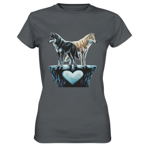 Wolfsfreunde – Yin & Yang - Ladies Premium Shirt Bright Lights Arts
