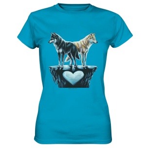 Wolfsfreunde – Yin & Yang - Ladies Premium Shirt Bright Lights Arts