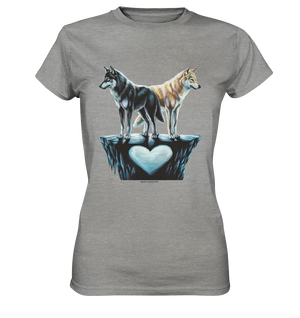 Wolfsfreunde – Yin & Yang - Ladies Premium Shirt Bright Lights Arts