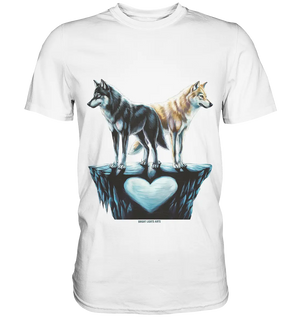 Wolfsfreunde – Yin & Yang - Premium Shirt Bright Lights Arts