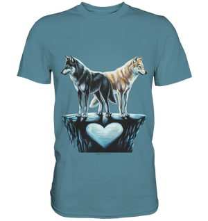 Wolfsfreunde – Yin & Yang - Premium Shirt Bright Lights Arts