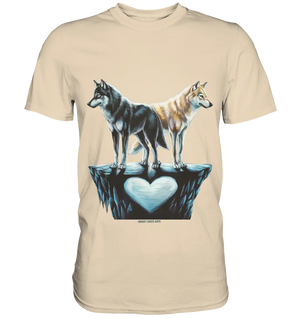 Wolfsfreunde – Yin & Yang - Premium Shirt Bright Lights Arts