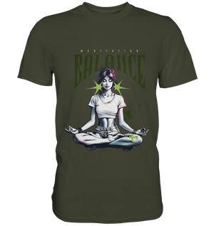 Yoga - Meditation Balance - Wellness & Harmonie - Premium Shirt Bright Lights Arts