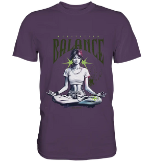Yoga - Meditation Balance - Wellness & Harmonie - Premium Shirt Bright Lights Arts
