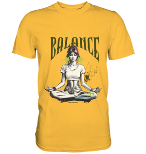 Yoga - Meditation Balance - Wellness & Harmonie - Premium Shirt Bright Lights Arts