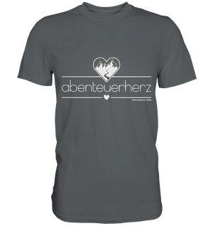 abenteuerherz – Minimalistisches Design für Natur- und Abenteuerliebhaber - Premium Shirt Bright Lights Arts