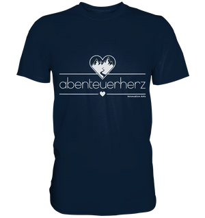 abenteuerherz – Minimalistisches Design für Natur- und Abenteuerliebhaber - Premium Shirt Bright Lights Arts