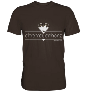 abenteuerherz – Minimalistisches Design für Natur- und Abenteuerliebhaber - Premium Shirt Bright Lights Arts