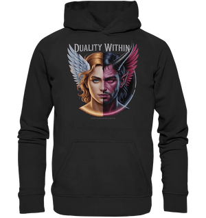 Dualität in uns – Engel & Dämon im Gleichgewicht ???????? - Basic Unisex Hoodie - Bright Lights Arts