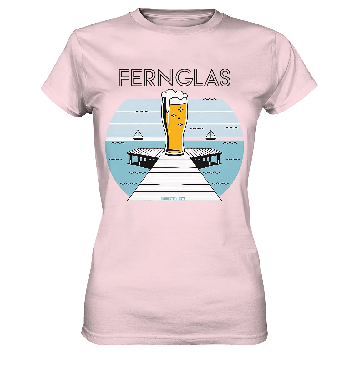 fernglas - Biergenuss am Steg - Ladies Premium Shirt Bright Lights Arts