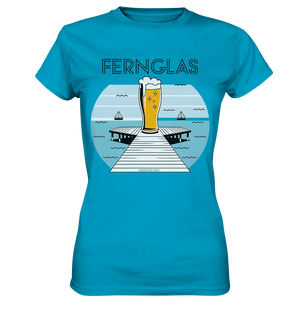 fernglas - Biergenuss am Steg - Ladies Premium Shirt Bright Lights Arts