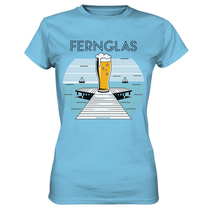 fernglas - Biergenuss am Steg - Ladies Premium Shirt Bright Lights Arts