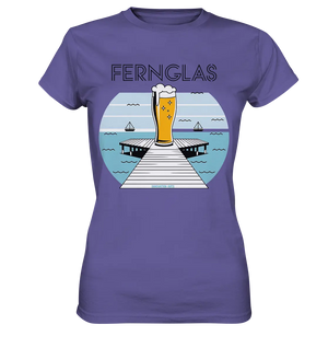 fernglas - Biergenuss am Steg - Ladies Premium Shirt Bright Lights Arts